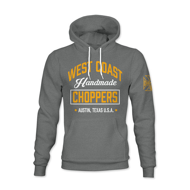 West Coast Choppers Handmade Choppers Hoodie Grey Melange