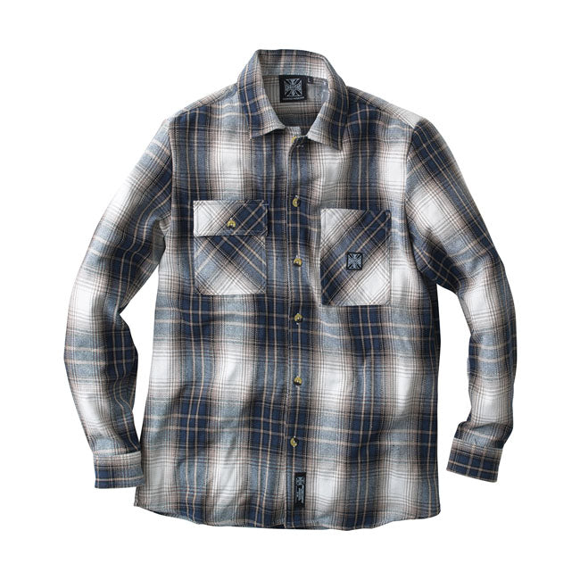 West Coast Choppers Riser Shirt Brown / Blue