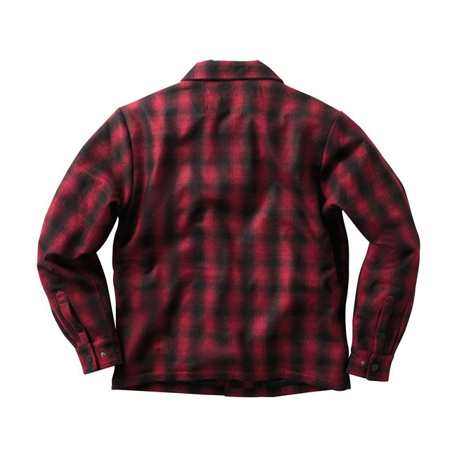 West Coast Choppers Wool Lined Plaidshirt Red / Black  - FREE UK Delivery - Moto Central