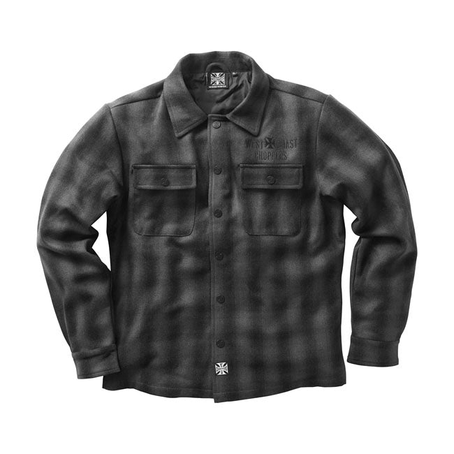 West Coast Choppers Wool Lined Plaidshirt Green / Black