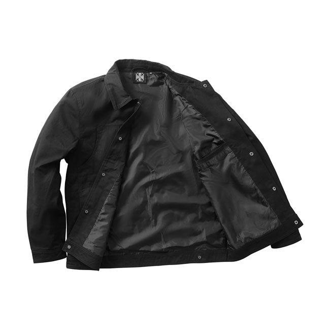 West Coast Choppers Lined Cargo Work Jacket Black - FREE UK Shipping, FREE 365 Day Returns | Moto Central