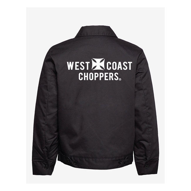 West Coast Choppers Lined Block Work Jacket Black - FREE UK Shipping, FREE 365 Day Returns | Moto Central