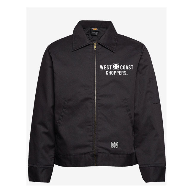 West Coast Choppers Lined Block Work Jacket Black  - FREE UK Shipping, FREE 365 Day Returns | Moto Central