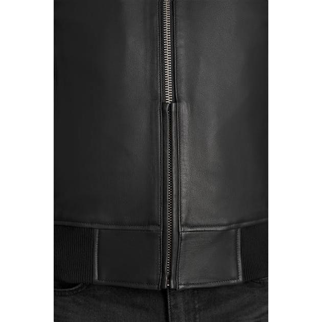 Pando Moto Falcon Aviator Leather Jacket Black  - FREE UK Shipping, FREE 365 Day Returns | Moto Central