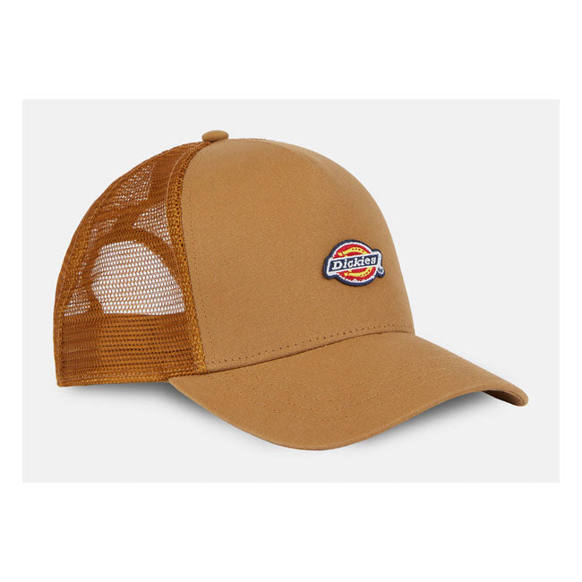 Dickies Hanston Trucker Cap Brown Duck  - FREE UK Shipping, FREE 365 Day Returns | Moto Central