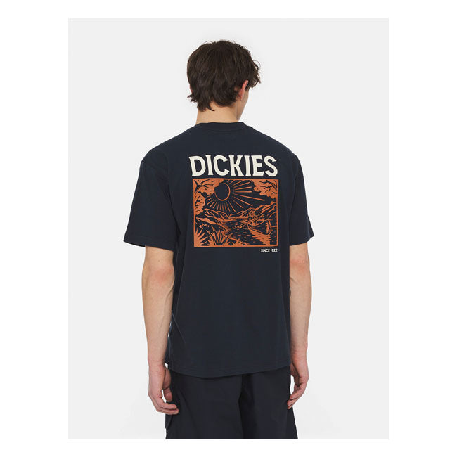 Dickies Patrick Springs T-Shirts Dark Navy - FREE UK Shipping, FREE 365 Day Returns | Moto Central