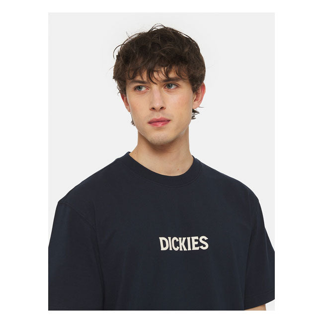 Dickies Patrick Springs T-Shirts Dark Navy - FREE UK Shipping, FREE 365 Day Returns | Moto Central