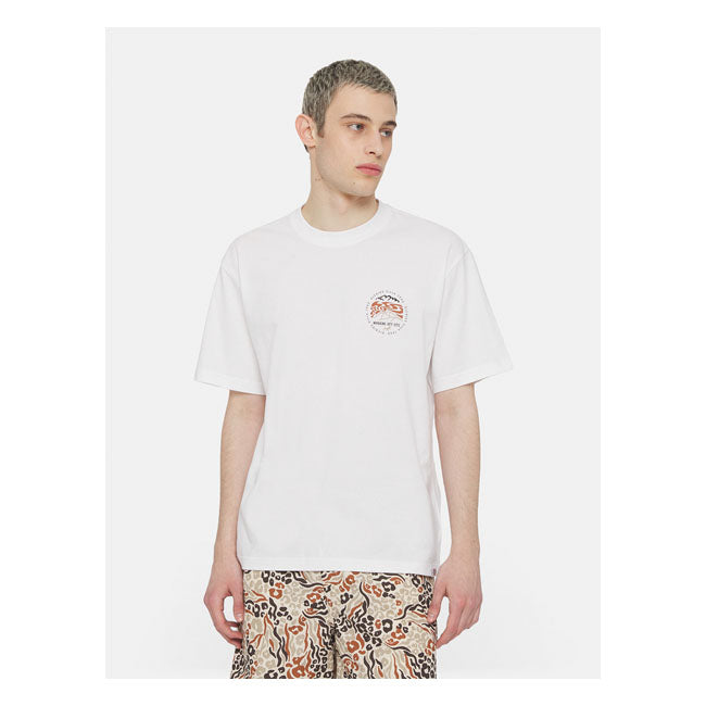 Dickies Stanardsville T-Shirt White - FREE UK Shipping, FREE 365 Day Returns | Moto Central