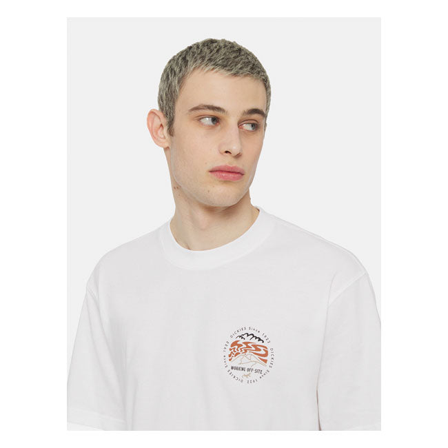 Dickies Stanardsville T-Shirt White - FREE UK Shipping, FREE 365 Day Returns | Moto Central