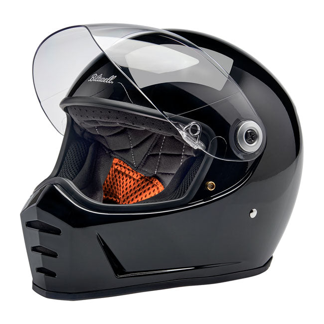 Biltwell Lane Splitter Full Face Helmet Gloss Black - FREE UK Shipping, FREE 365 Day Returns | Moto Central