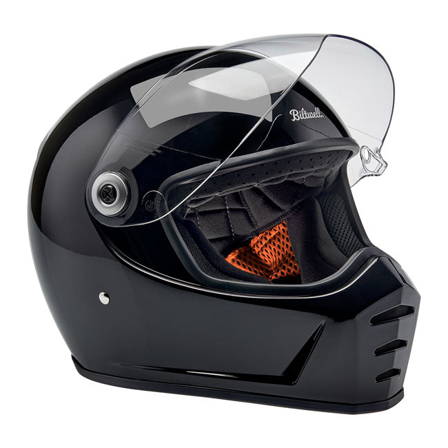 Biltwell Lane Splitter Full Face Helmet Gloss Black - FREE UK Shipping, FREE 365 Day Returns | Moto Central