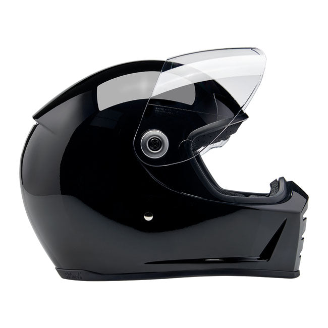 Biltwell Lane Splitter Full Face Helmet Gloss Black - FREE UK Shipping, FREE 365 Day Returns | Moto Central