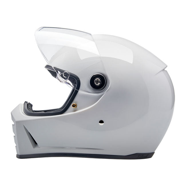 Biltwell Lane Splitter Full Face Helmet Gloss White - FREE UK Shipping, FREE 365 Day Returns | Moto Central