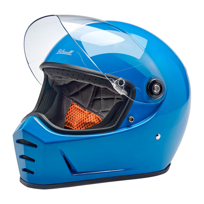 Biltwell Lane Splitter Full Face Helmet Tahoe Blue - FREE UK Shipping, FREE 365 Day Returns | Moto Central