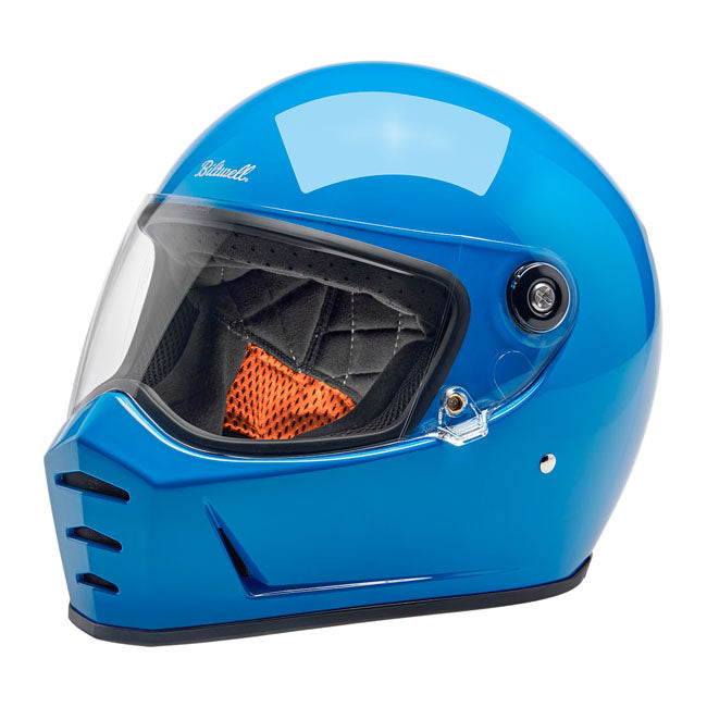 Biltwell Lane Splitter Full Face Helmet Tahoe Blue  - FREE UK Shipping, FREE 365 Day Returns | Moto Central