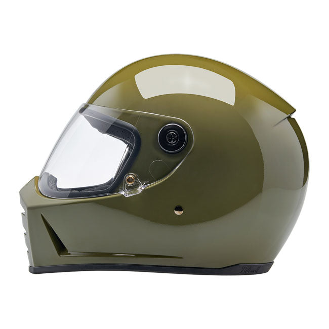 Biltwell Lane Splitter Full Face Helmet Olive Green - FREE UK Shipping, FREE 365 Day Returns | Moto Central