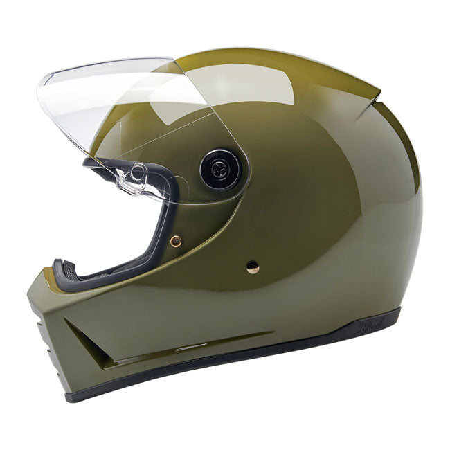 Biltwell Lane Splitter Full Face Helmet Olive Green - FREE UK Shipping, FREE 365 Day Returns | Moto Central