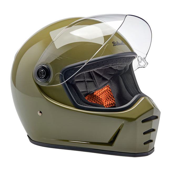 Biltwell Lane Splitter Full Face Helmet Olive Green - FREE UK Shipping, FREE 365 Day Returns | Moto Central