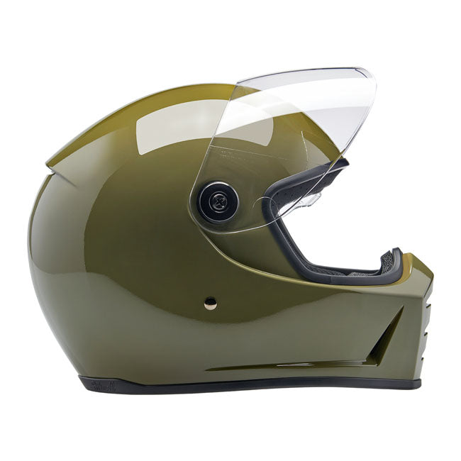 Biltwell Lane Splitter Full Face Helmet Olive Green - FREE UK Shipping, FREE 365 Day Returns | Moto Central