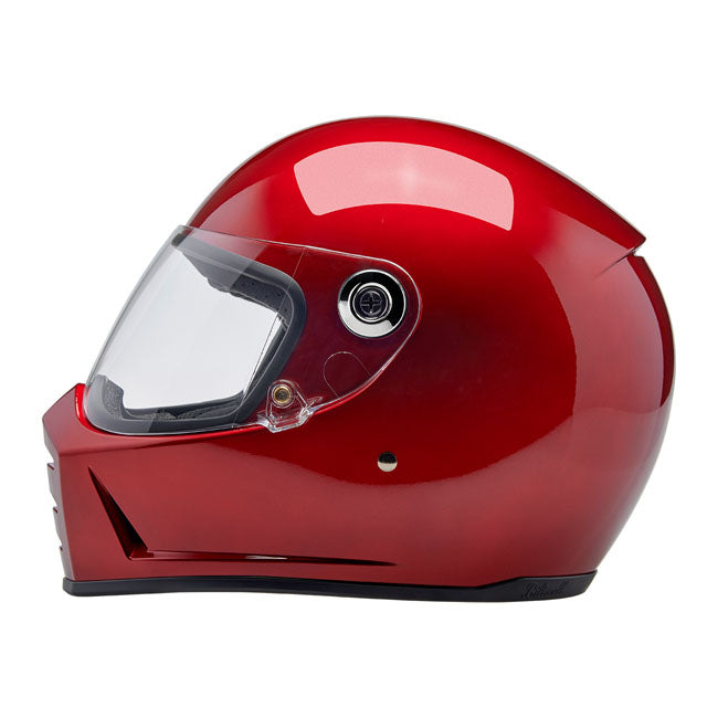 Biltwell Lane Splitter Full Face Helmet Cherry Red - FREE UK Shipping, FREE 365 Day Returns | Moto Central