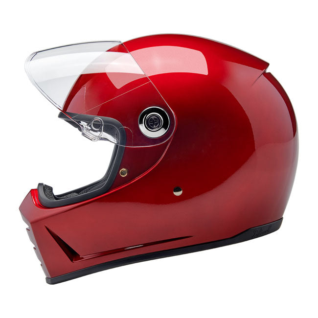 Biltwell Lane Splitter Full Face Helmet Cherry Red - FREE UK Shipping, FREE 365 Day Returns | Moto Central