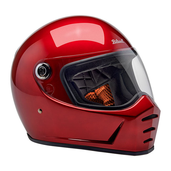 Biltwell Lane Splitter Full Face Helmet Cherry Red - FREE UK Shipping, FREE 365 Day Returns | Moto Central