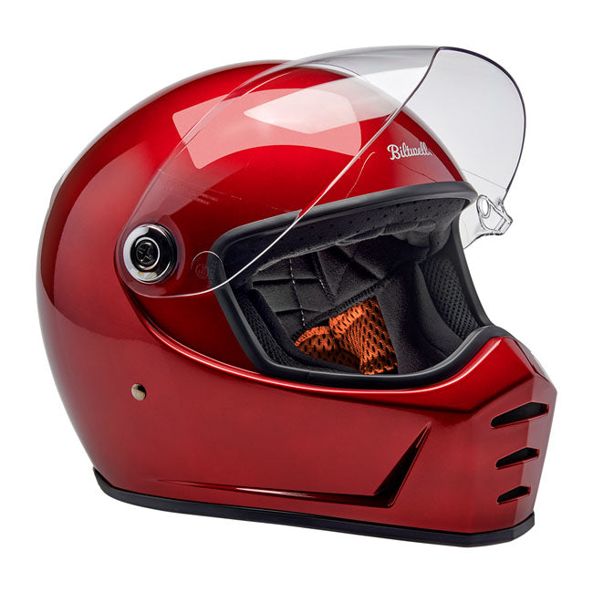 Biltwell Lane Splitter Full Face Helmet Cherry Red - FREE UK Shipping, FREE 365 Day Returns | Moto Central