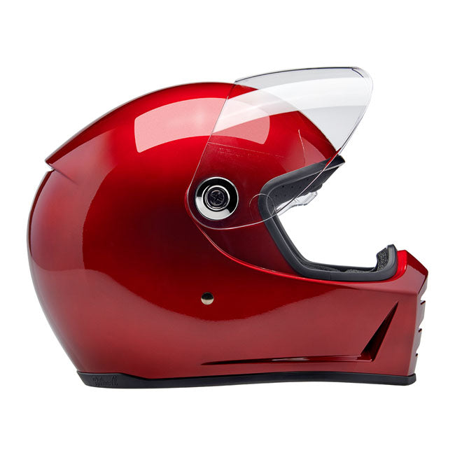 Biltwell Lane Splitter Full Face Helmet Cherry Red - FREE UK Shipping, FREE 365 Day Returns | Moto Central