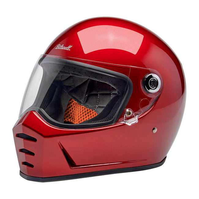 Biltwell Lane Splitter Full Face Helmet Cherry Red  - FREE UK Shipping, FREE 365 Day Returns | Moto Central