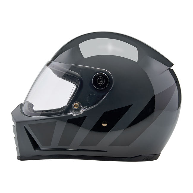 Biltwell Lane Splitter Full Face Helmet Grey Inertia - FREE UK Shipping, FREE 365 Day Returns | Moto Central