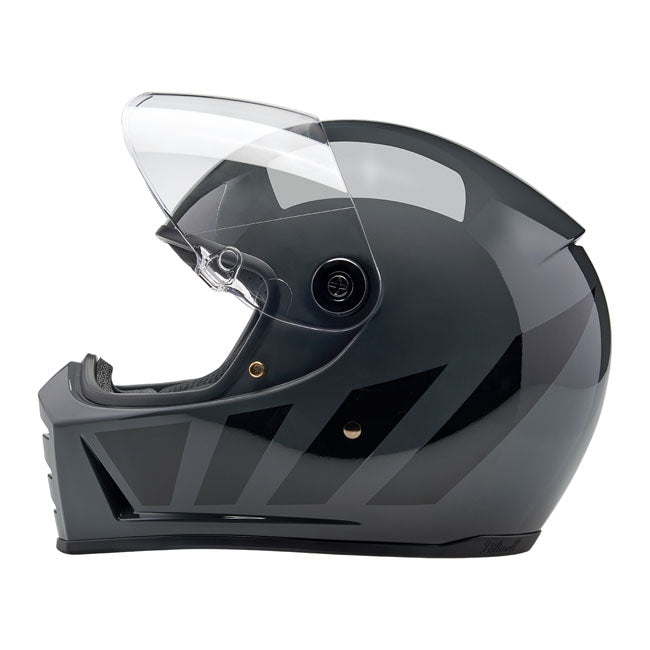 Biltwell Lane Splitter Full Face Helmet Grey Inertia - FREE UK Shipping, FREE 365 Day Returns | Moto Central