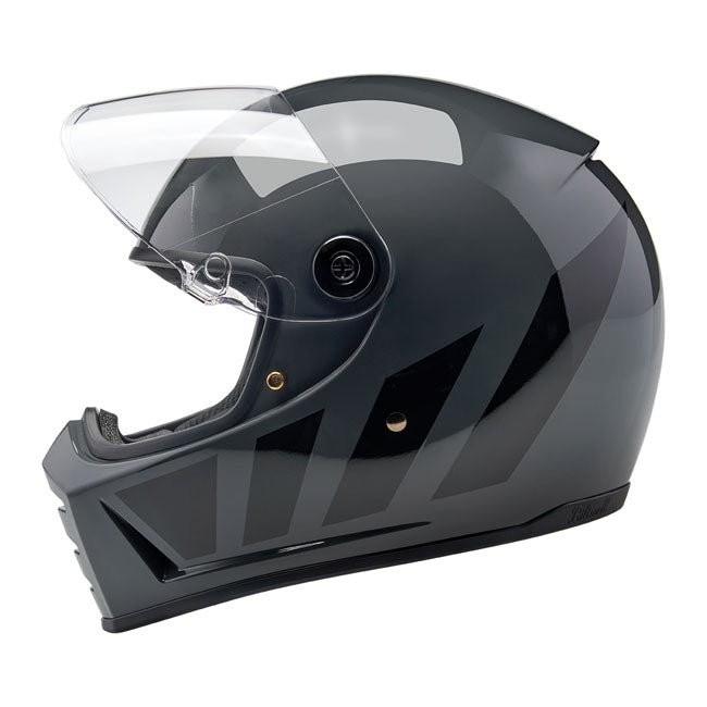 Biltwell Lane Splitter Full Face Helmet Grey Inertia - FREE UK Shipping, FREE 365 Day Returns | Moto Central