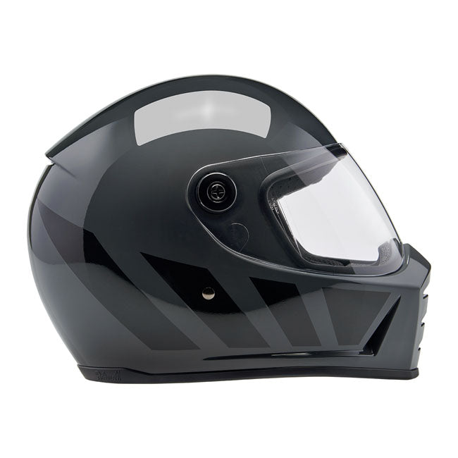 Biltwell Lane Splitter Full Face Helmet Grey Inertia - FREE UK Shipping, FREE 365 Day Returns | Moto Central