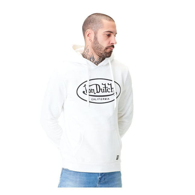 Von Dutch Logo Hoodie White