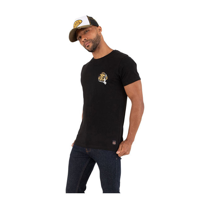 Von Dutch Helmet T-Shirt Black - FREE UK Shipping, FREE 365 Day Returns | Moto Central