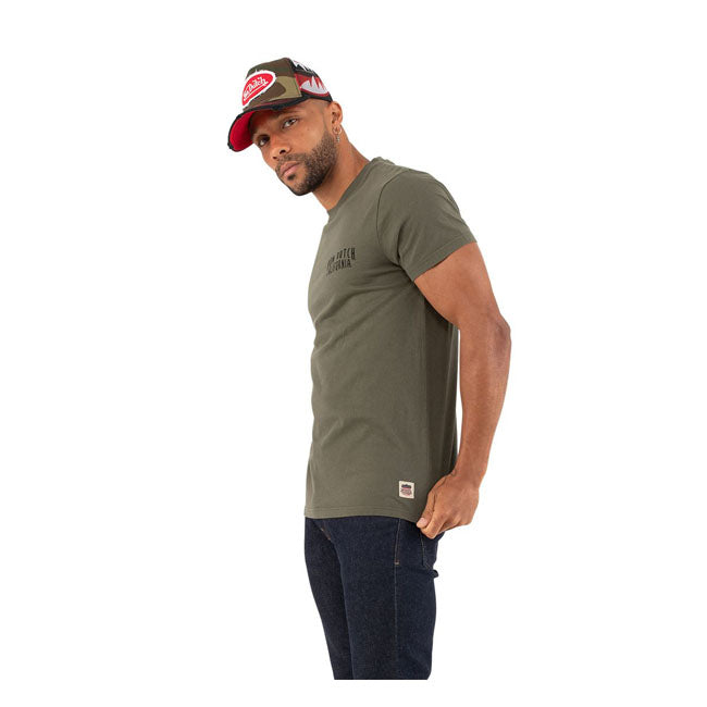 Von Dutch Handy T-Shirt Army Green - FREE UK Shipping, FREE 365 Day Returns | Moto Central