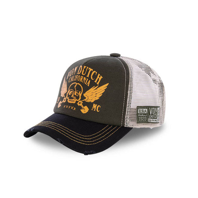 Von Dutch Crew Cap Black / Orange