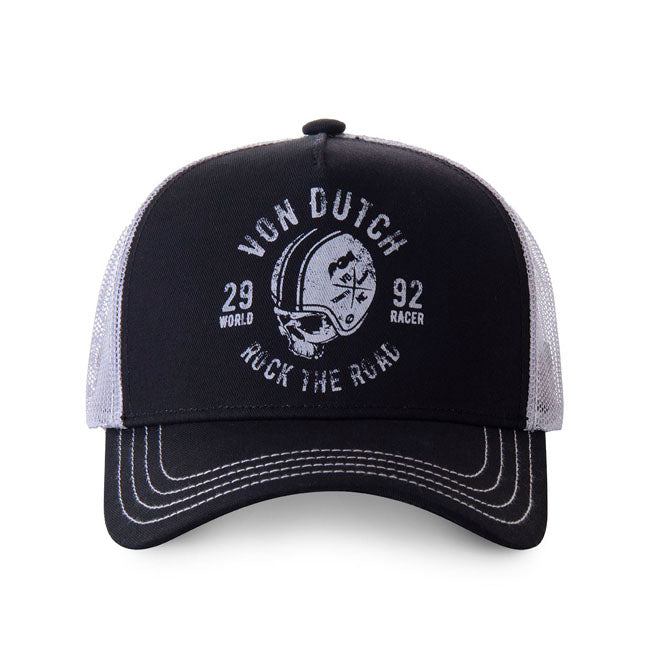 Von Dutch Hel Cap Black - FREE UK Shipping, FREE 365 Day Returns | Moto Central