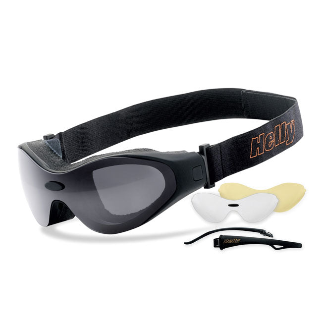 Helly Biker Shades Bandit Smoke & Yellow - FREE UK Shipping, FREE 365 Day Returns | Moto Central