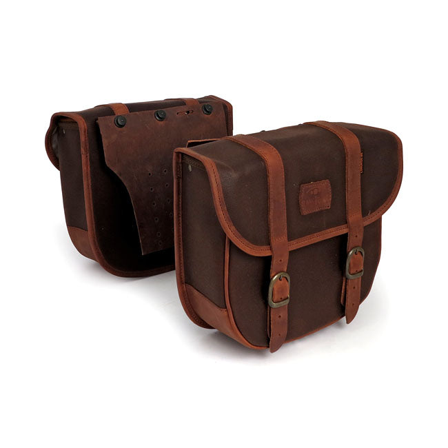 Longride Throw Over Pair Saddlebags Brown