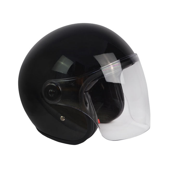 ByCity The City Open Face Helmet Black Gloss