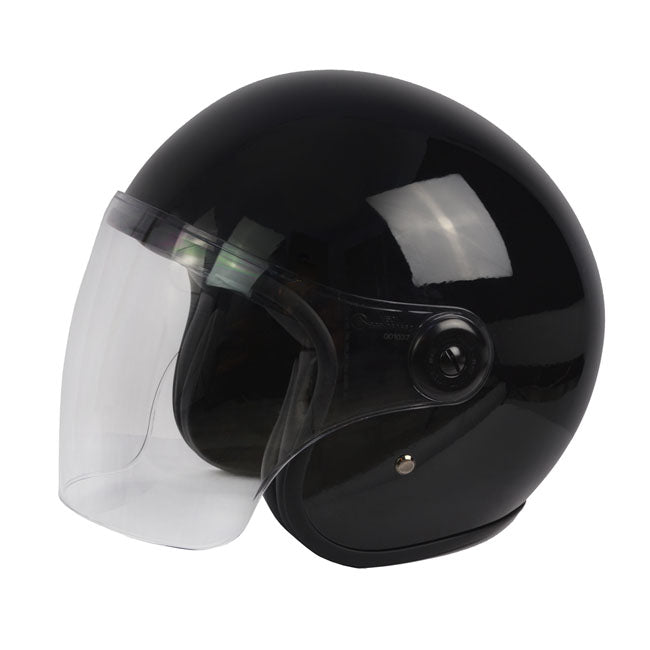 ByCity The City Open Face Helmet Black Gloss