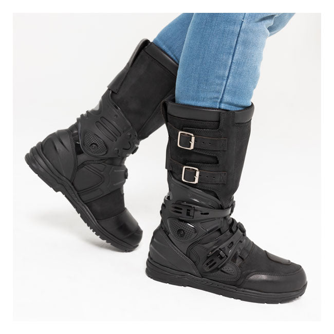 ByCity Botas Off-Road Boots Black - FREE UK Shipping, FREE 365 Day Returns | Moto Central