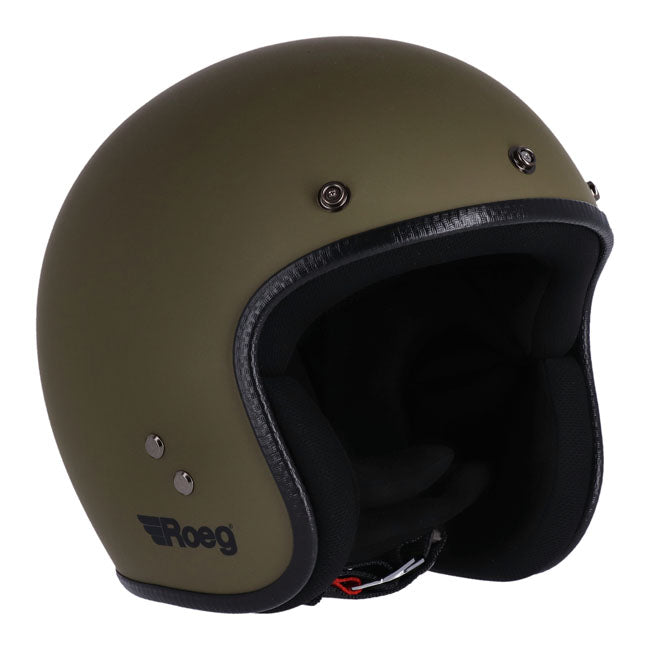 Roeg Jett Open Face Helmet Army Green - FREE UK Shipping, FREE 365 Day Returns | Moto Central