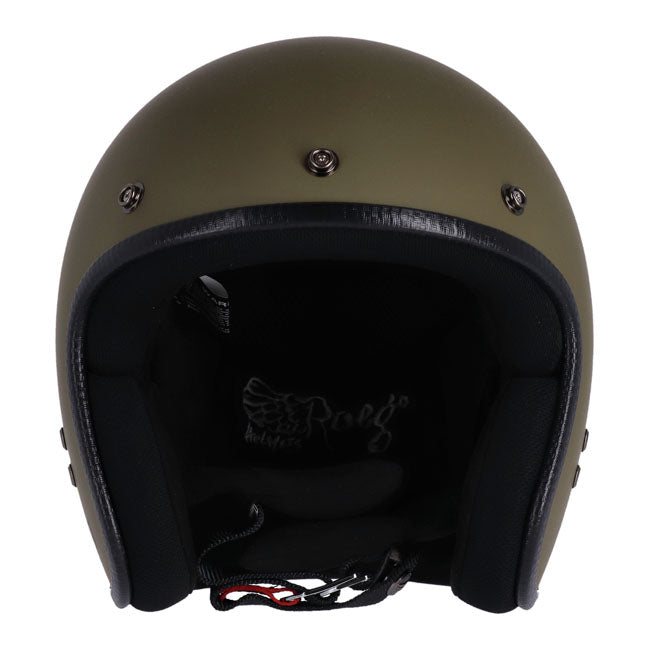 Roeg Jett Open Face Helmet Army Green - FREE UK Shipping, FREE 365 Day Returns | Moto Central