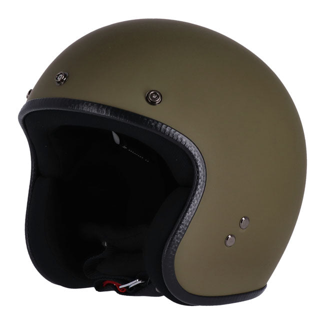 Roeg Jett Open Face Helmet Army Green - FREE UK Shipping, FREE 365 Day Returns | Moto Central