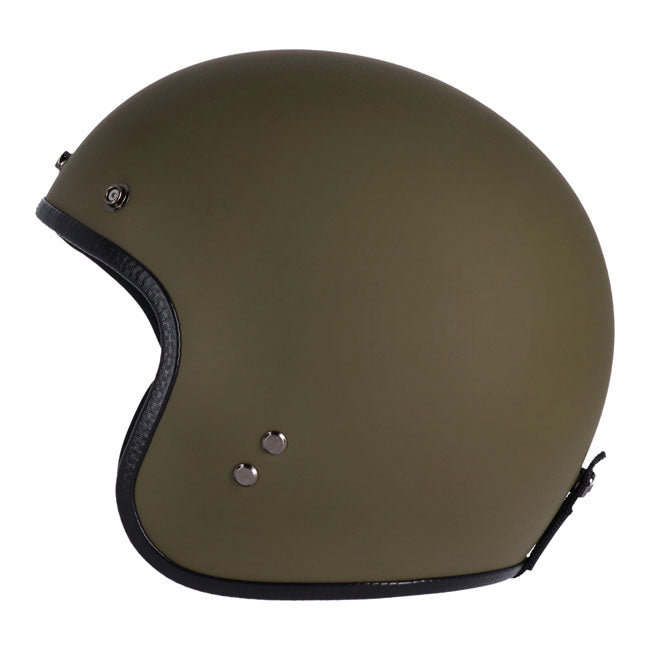 Roeg Jett Open Face Helmet Army Green - FREE UK Shipping, FREE 365 Day Returns | Moto Central