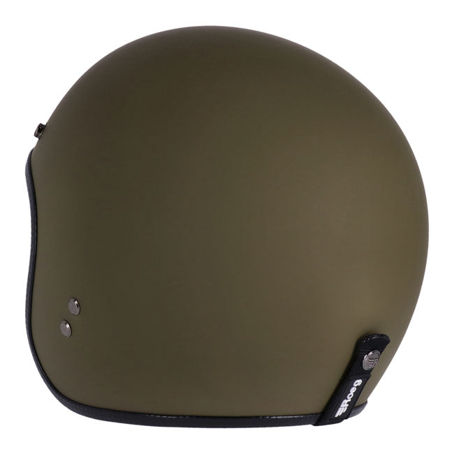 Roeg Jett Open Face Helmet Army Green - FREE UK Shipping, FREE 365 Day Returns | Moto Central