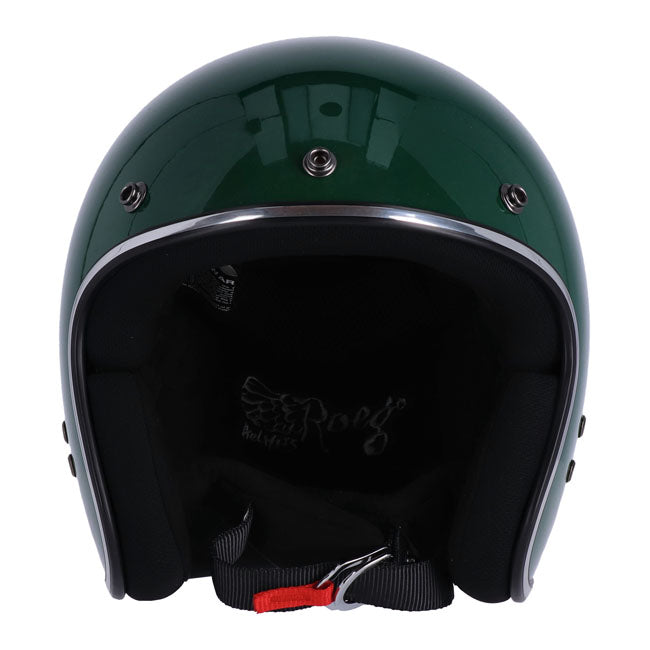 Roeg Jett Open Face Helmet Racing Green - FREE UK Shipping, FREE 365 Day Returns | Moto Central