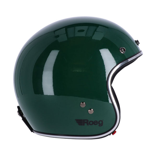 Roeg Jett Open Face Helmet Racing Green  - FREE UK Shipping, FREE 365 Day Returns | Moto Central